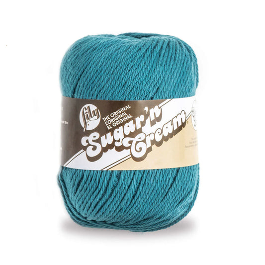 Lily Sugar n’ Creme - Teal 4oz Yarn Skein