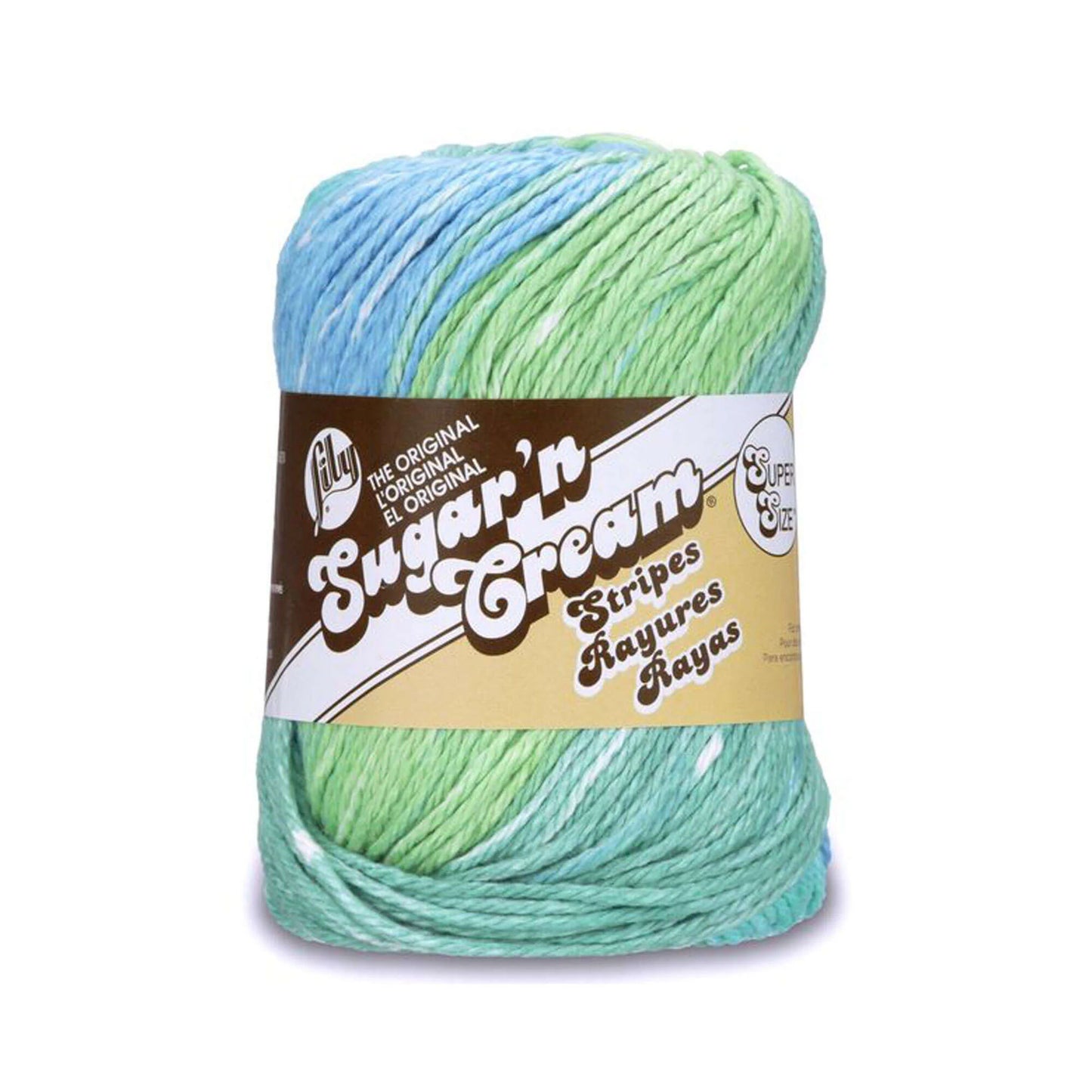 Lily Sugar ‘n Creme - Country Stripes 2.5oz Super Size Yarn Skein