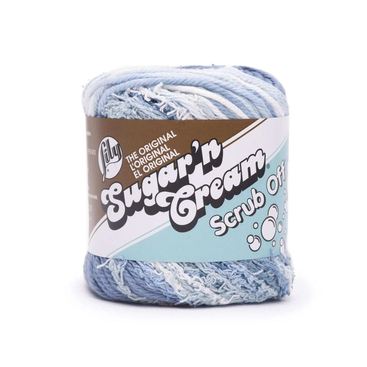 Lily Sugar ‘n Cream Yarn Scrub Off - Ice 2.6 oz