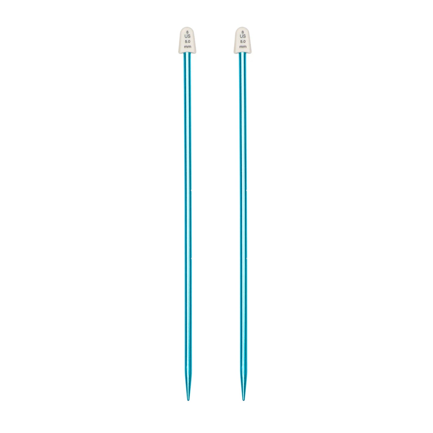 Susan Bates Silvalume 10" Single Point Knitting Needles US 8 / 5.0 mm