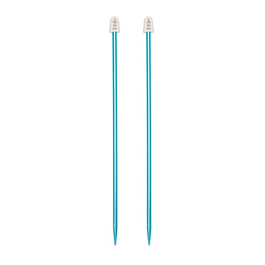 Susan Bates Silvalume 10" Single Point Knitting Needles US 8 / 5.0 mm