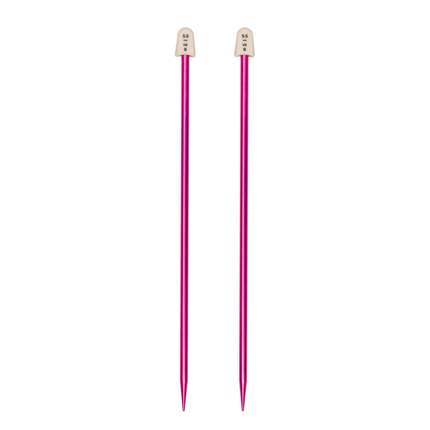 Susan Bates Silvalume 10" Single Point Knitting Needles US 9 / 5.5 mm