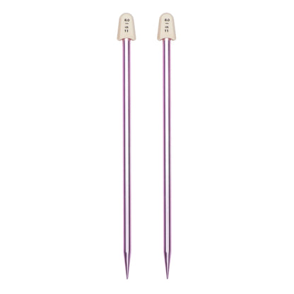 Susan Bates Silvalume 10" Single Point Knitting Needles US 11 / 8 mm
