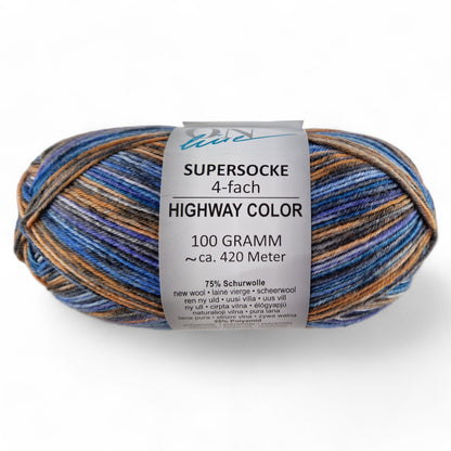 Ball of yarn with a label on a white background