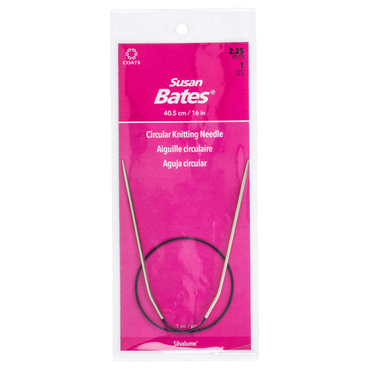 Susan BatesSilvalume 16" Circular Knitting Needles US 1 / 2.25 mm
