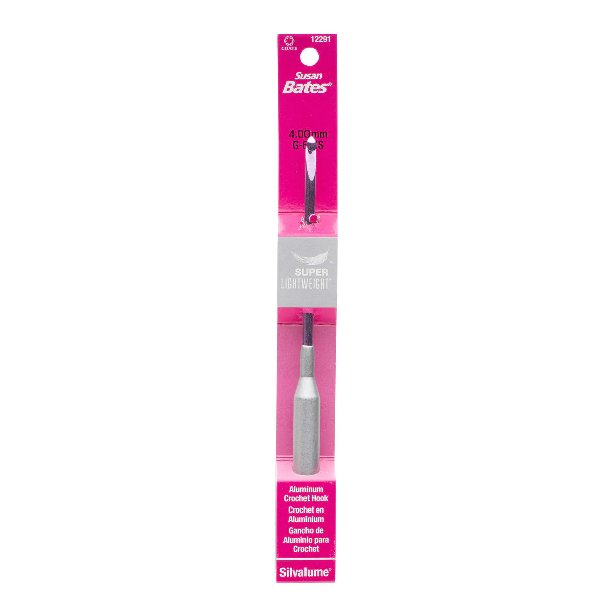 Silvalume Super Lightweight Aluminum Crochet Hook - G/6 (4 MM)