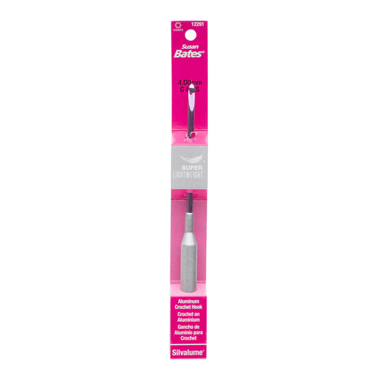 Silvalume Super Lightweight Aluminum Crochet Hook - G/6 (4 MM)