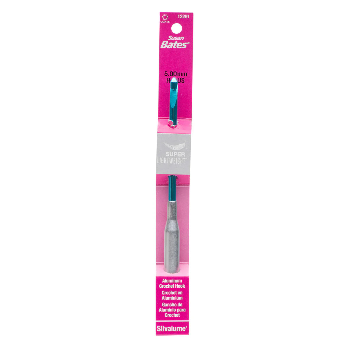 Silvalume Super Lightweight Aluminum Crochet Hook - H/8 (5 MM)
