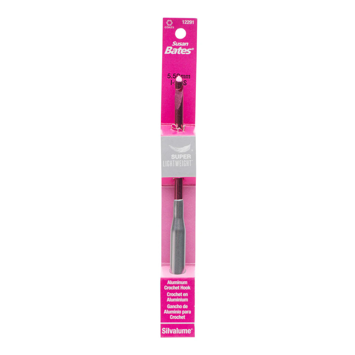 Silvalume Super Lightweight Aluminum Crochet Hook - I/9 (5.5 MM)