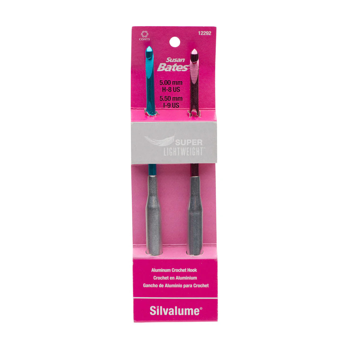 Silvalume Super Lightweight Aluminum Crochet Hook Set - H/8 & I/9