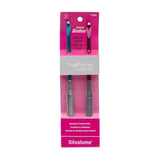 Silvalume Super Lightweight Aluminum Crochet Hook Set - H/8 & I/9