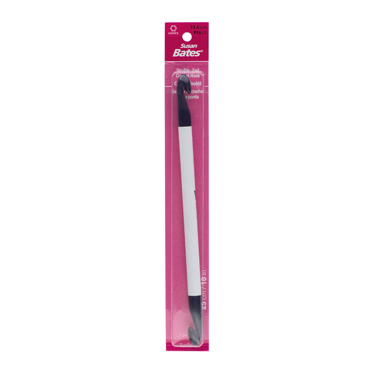 Luxite 10" Bulky Double-End Crochet Hook - P/16 (11.5 MM)