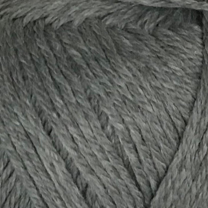 Close-up of gray yarn with a textured pattern