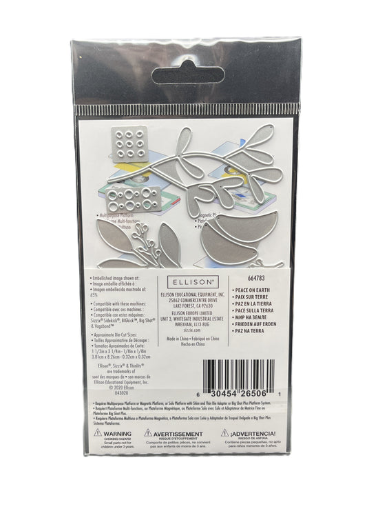 Packaged Ellison die set on a white background
