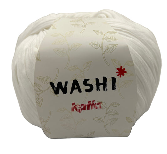 Ball of yarn with 'WASHI' and 'Katia' branding on a white background