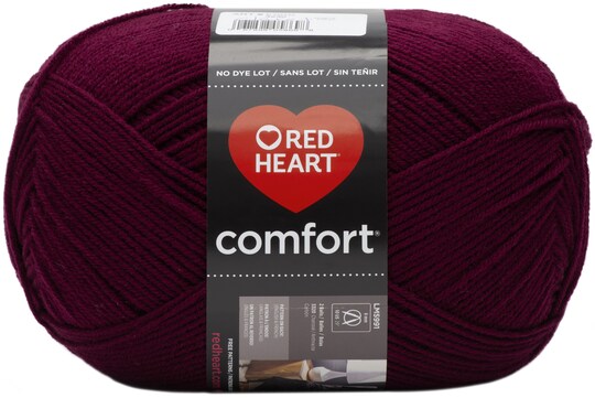 Red Heart Comfort Huge Yarn Skein - Burgundy / Wine 1000g