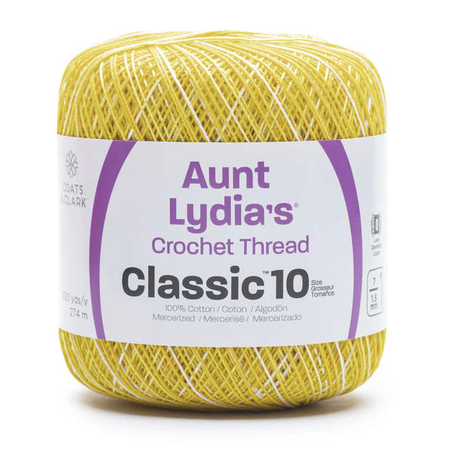 Aunt Lydia's Classic Crochet Thread Size 10 - Mimosa