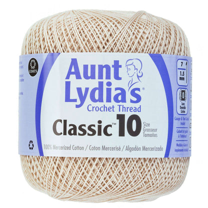 Aunt Lydia's Classic Crochet Thread Size 10 - Natural