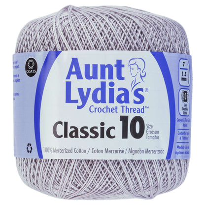 Aunt Lydia's Classic Crochet Thread Size 10 - Silver