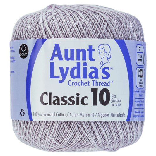 Aunt Lydia's Classic Crochet Thread Size 10 - Silver