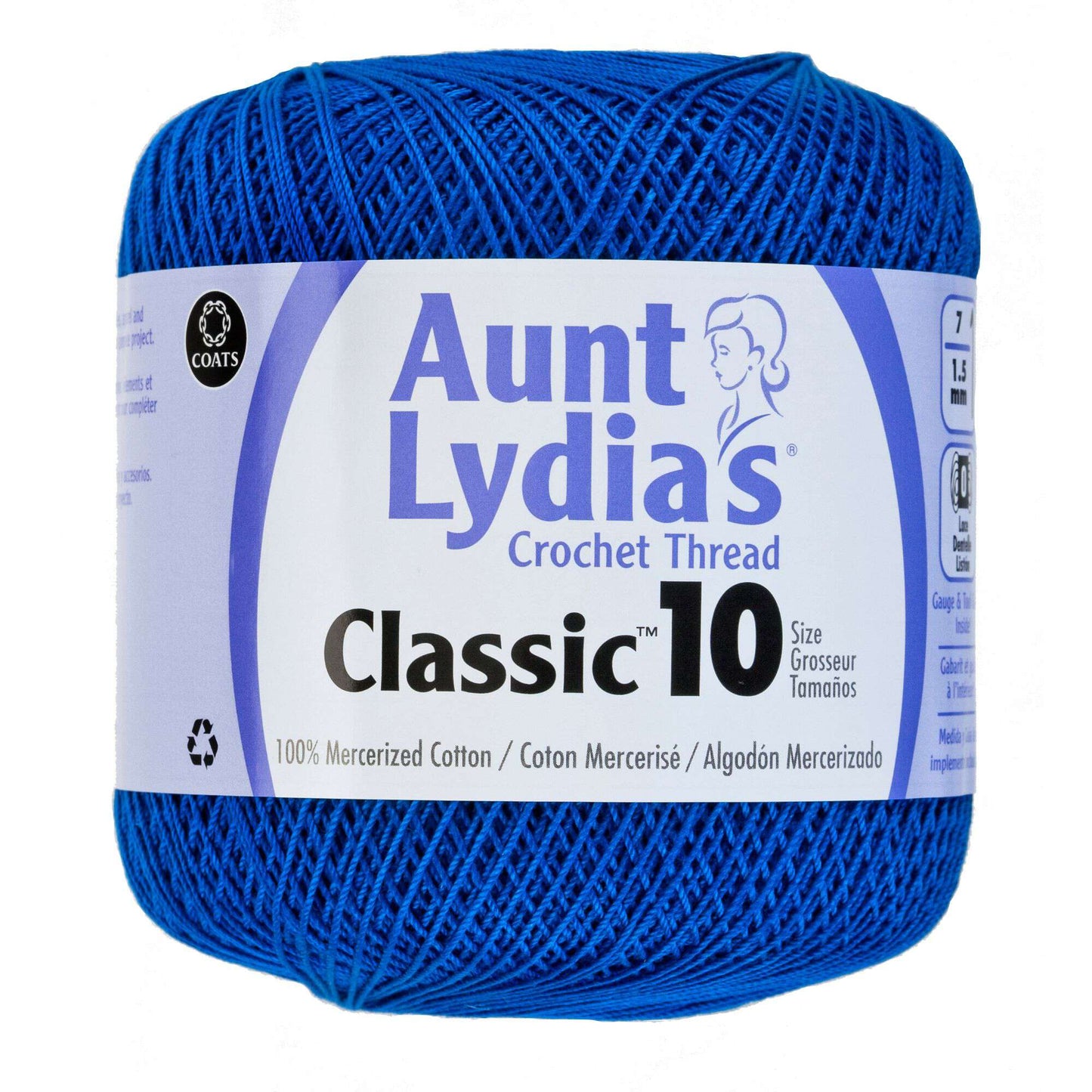 Aunt Lydia's Classic Crochet Thread Size 10 - Dark Royal