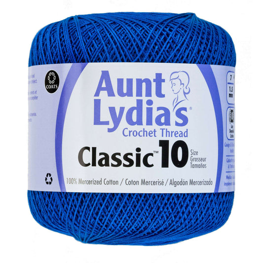 Aunt Lydia's Classic Crochet Thread Size 10 - Dark Royal