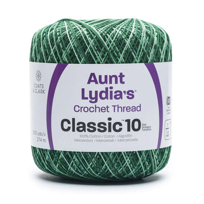Aunt Lydia's Classic Crochet Thread Size 10 - Spring Greens