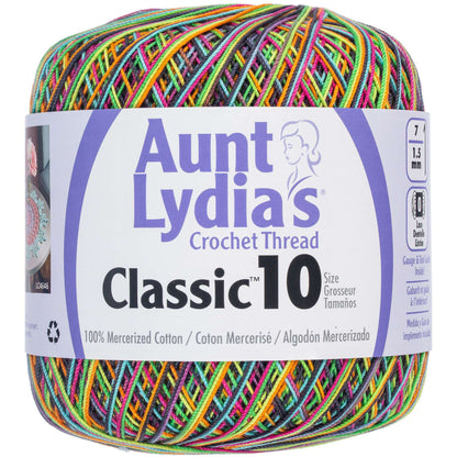 Aunt Lydia's Classic Crochet Thread Size 10 - Blacklight