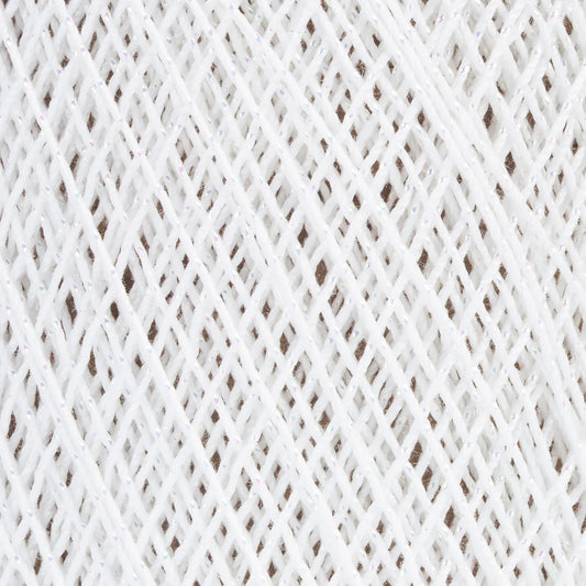 Aunt Lydia's Metallic Crochet Thread Size 10 - White Pearl