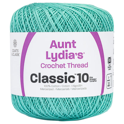 Aunt Lydia's Classic Crochet Thread Size 10 - Aqua