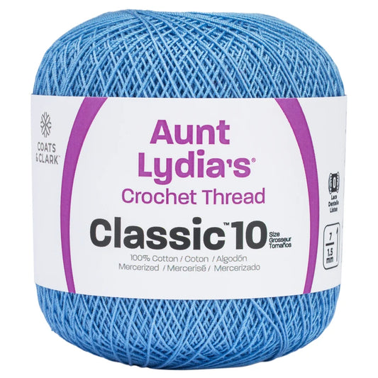 Aunt Lydia's Classic Crochet Thread Size 10 - Medium Blue