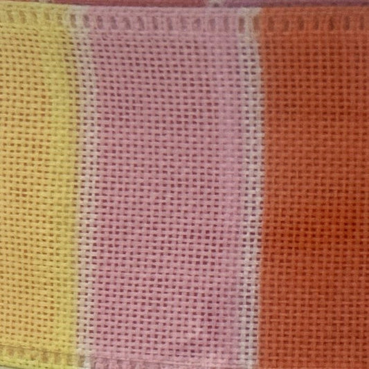 Summer Stripes - 1.5” x 50 yds - Wire Edged Premium Ribbon