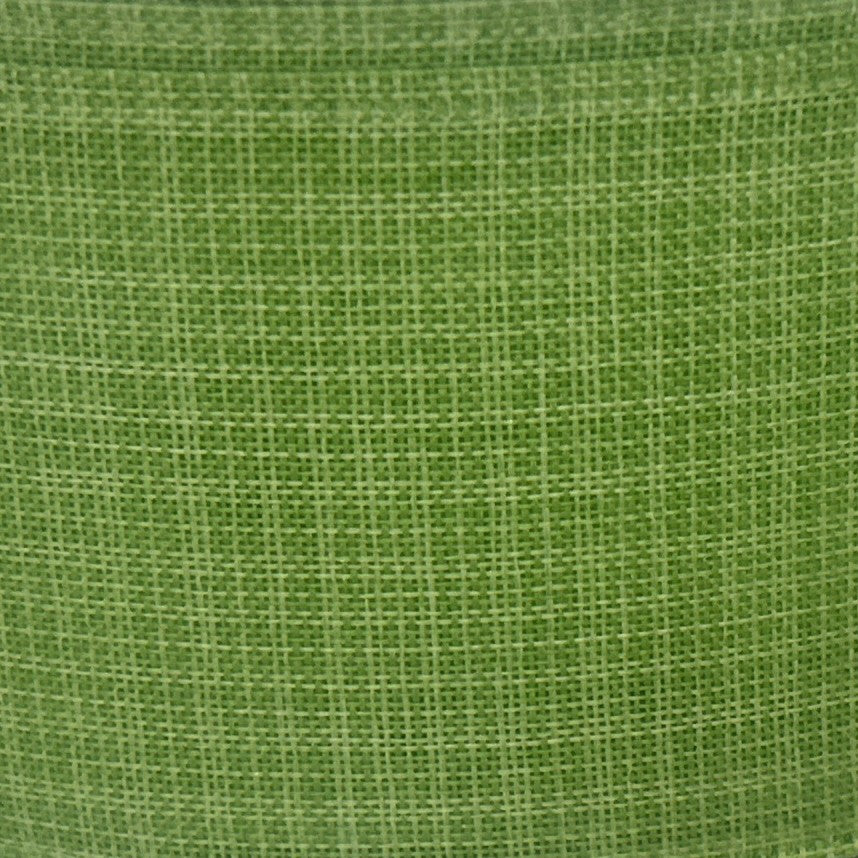 Lime Green - 2.5” x 50 yds - Wire Edged Premium Ribbon