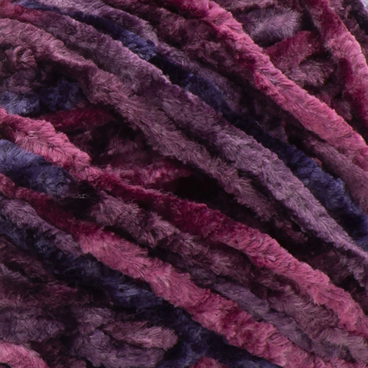 Bernat Crushed Velvet Yarn - Burgundy 315 yds