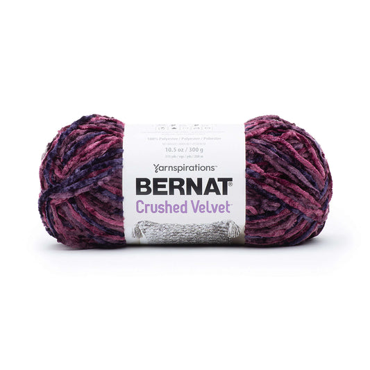 Bernat Crushed Velvet Yarn - Burgundy 315 yds
