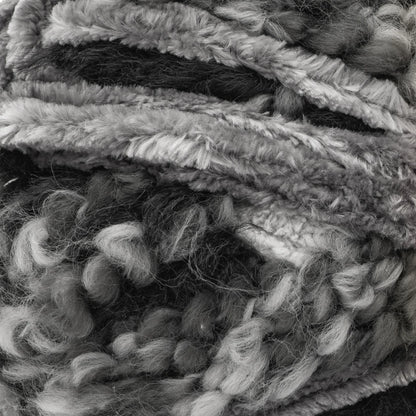 Close-up of textured yarn in various colors
