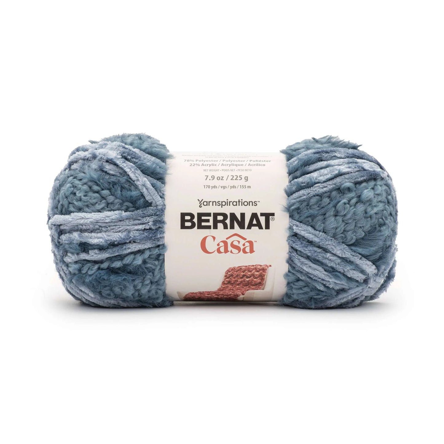 Bernat Casa Yarn Skein - Mineral Blue