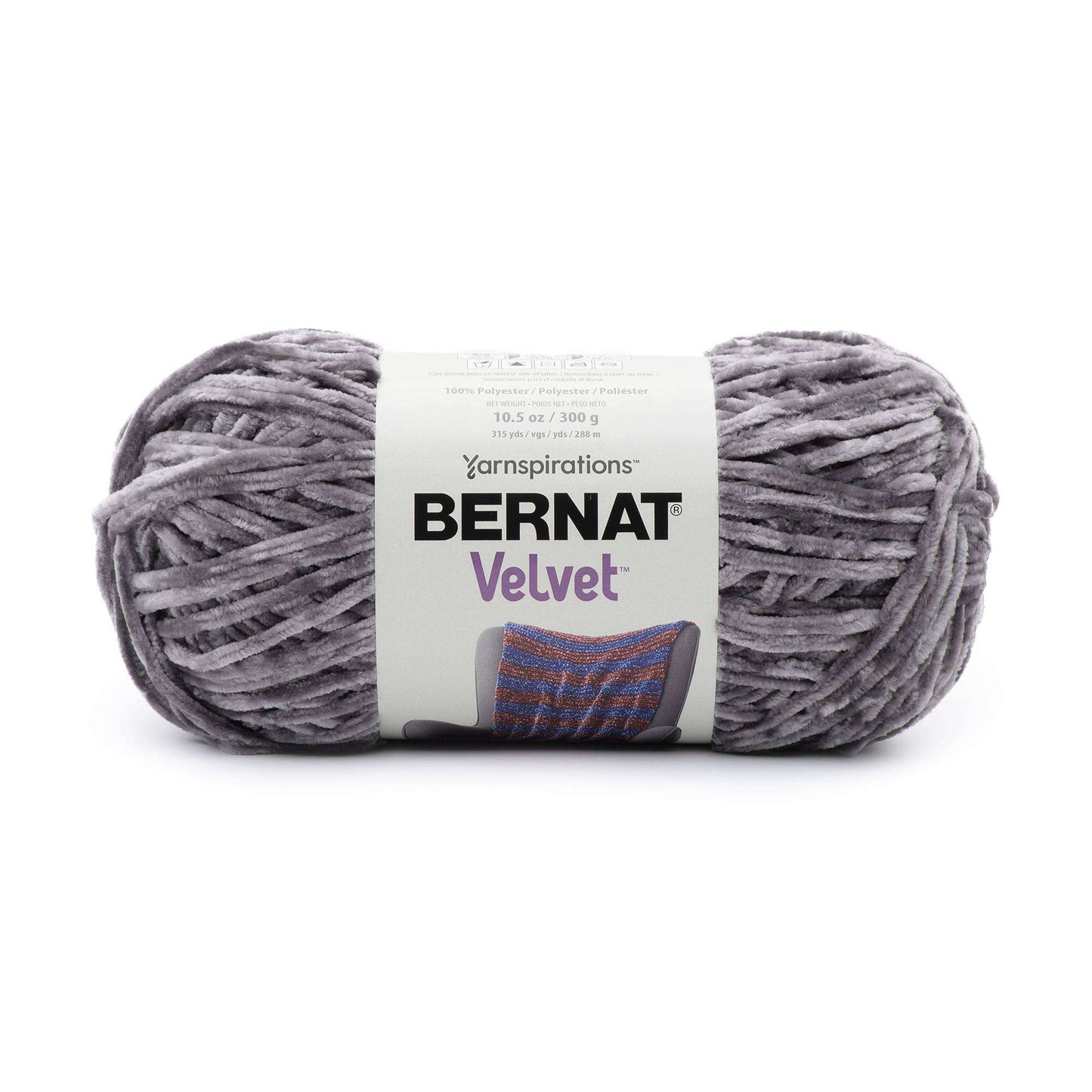 Bernat Velvet Yarn - Vapor Gray 315 yds