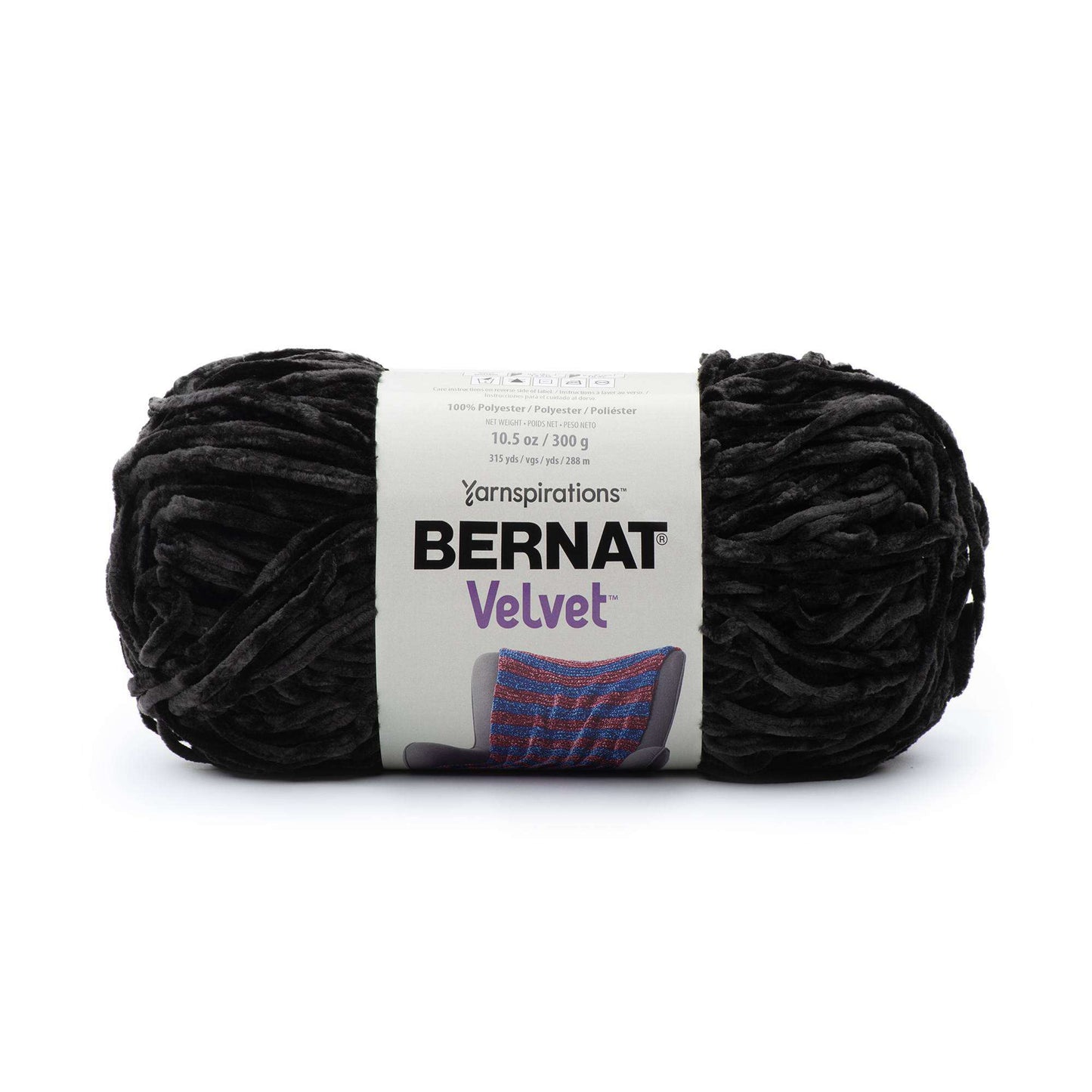 Bernat Velvet Yarn - Blackbird 315 yds