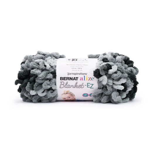 Bernat Alize Blanket-EZ Yarn - Black Shadow