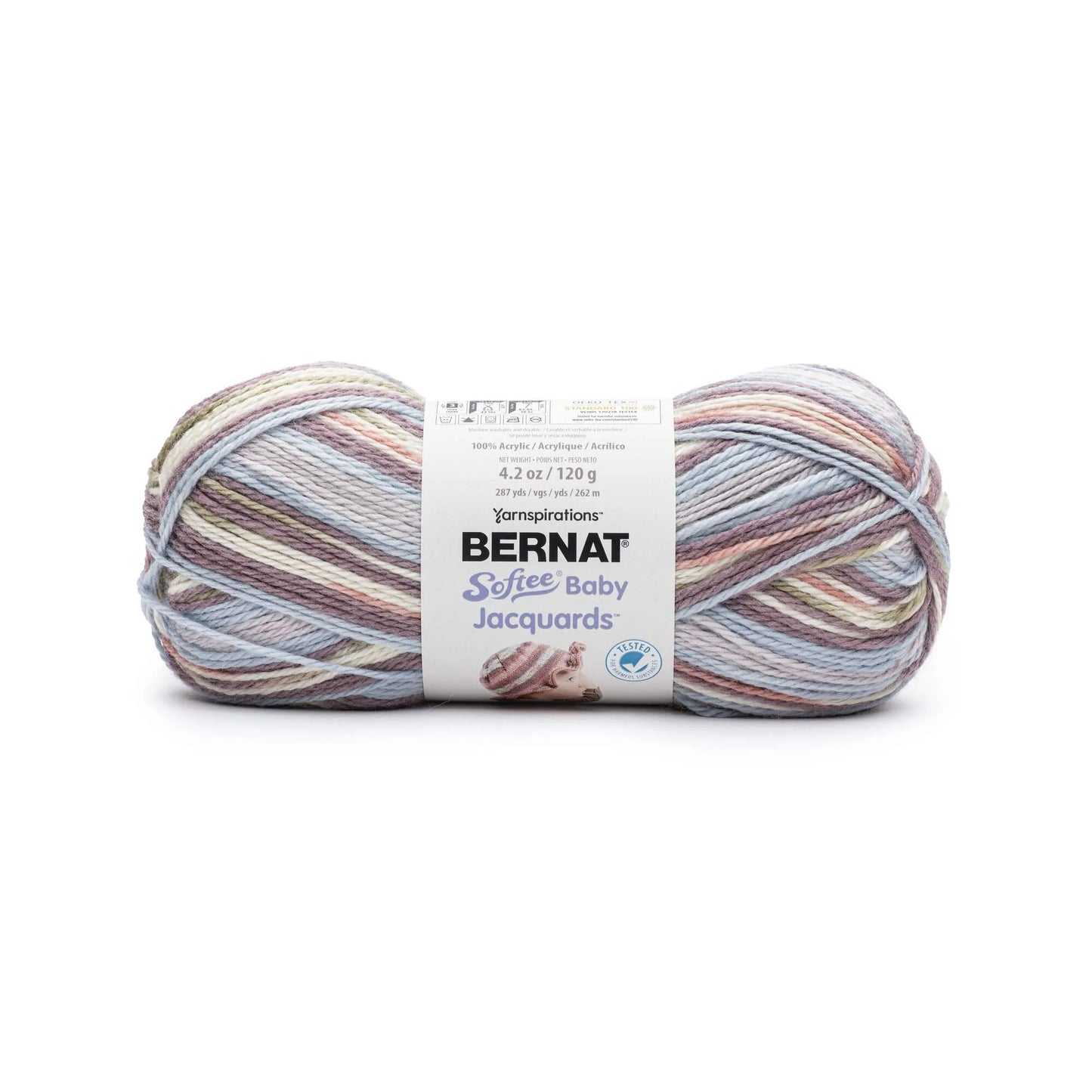 Bernat Softee Baby Jacquards Yarn - Lavender Tea