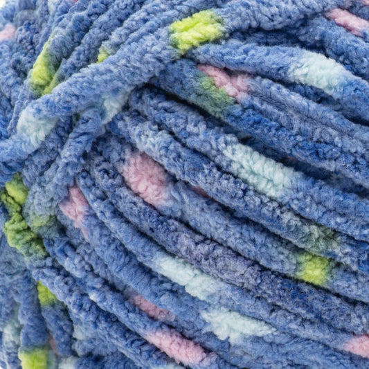 Bernat Baby Blanket Yarn - Blue Jean Dot