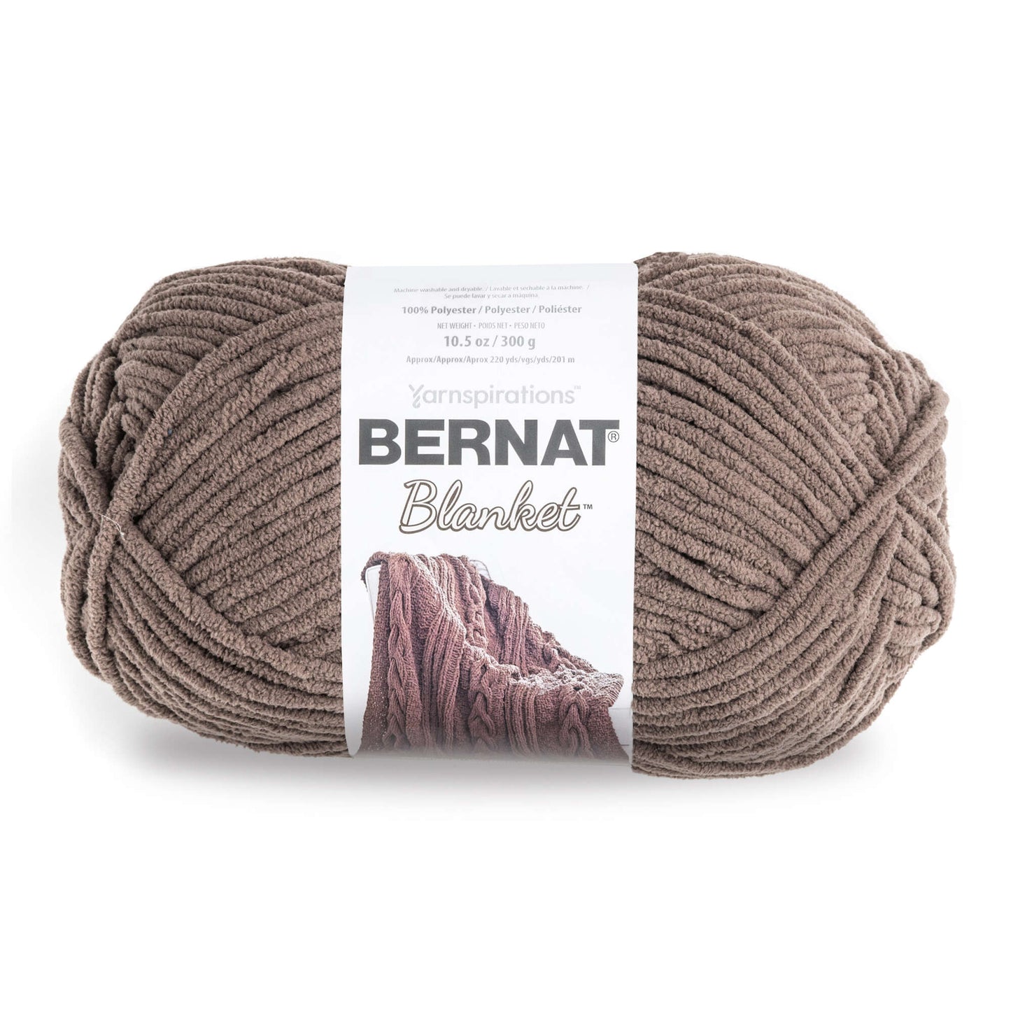 Bernat Blanket Yarn Skein - Taupe 300g