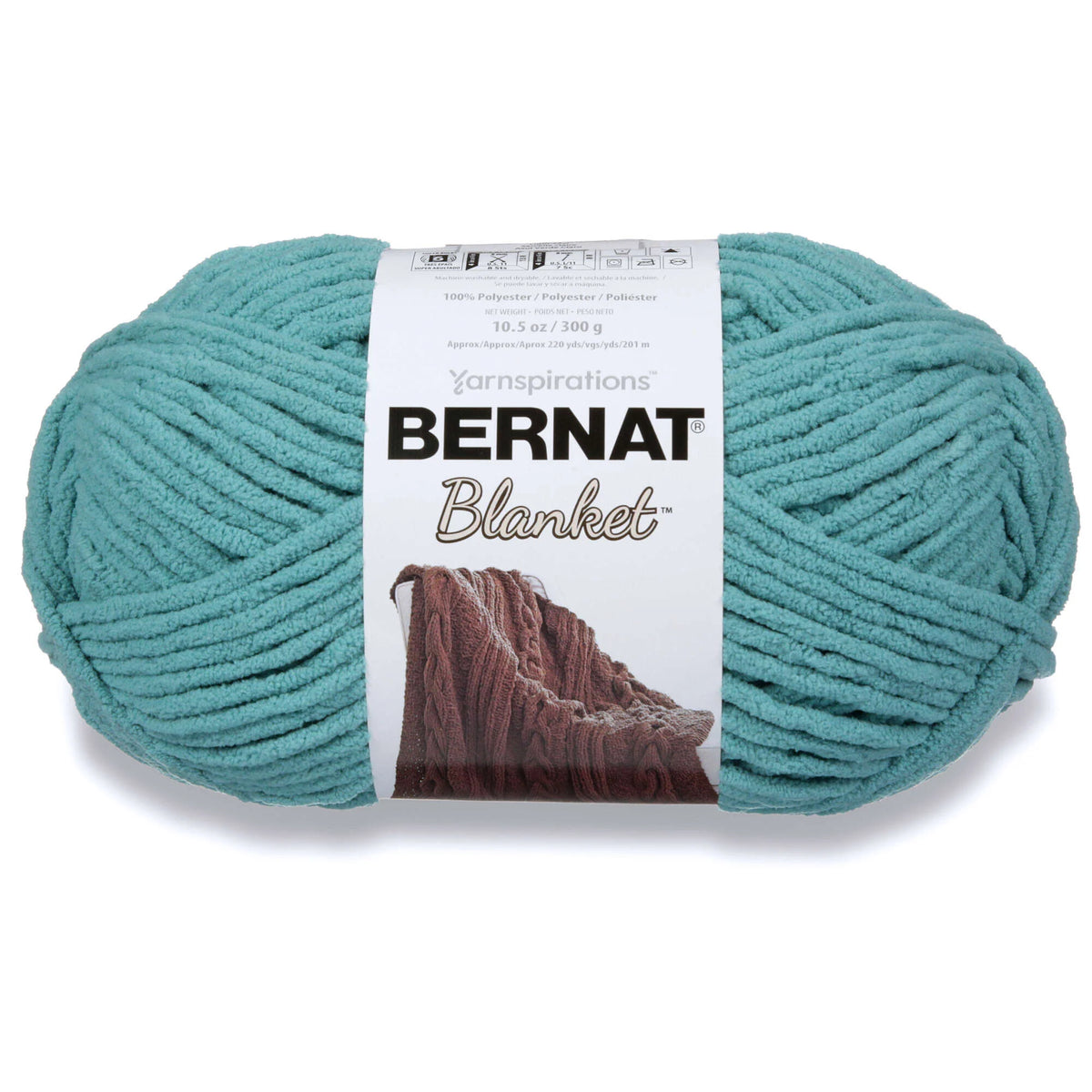 Bernat Blanket Yarn Skein - Light Teal 300g