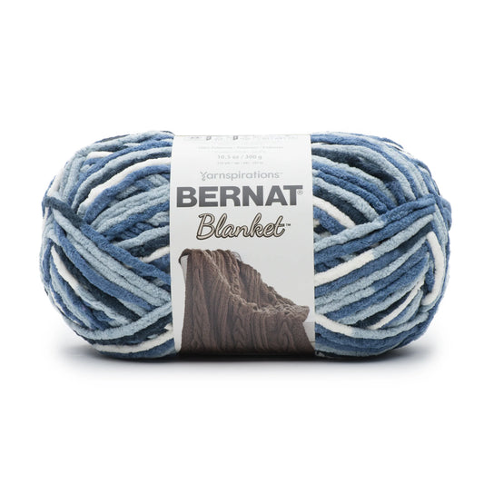 Bernat Blanket Yarn Skein - Faded Blues - 300g