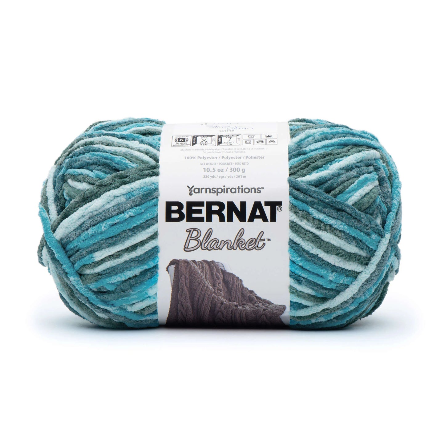 Bernat Blanket Yarn Skein - Stormy Ocean 300g