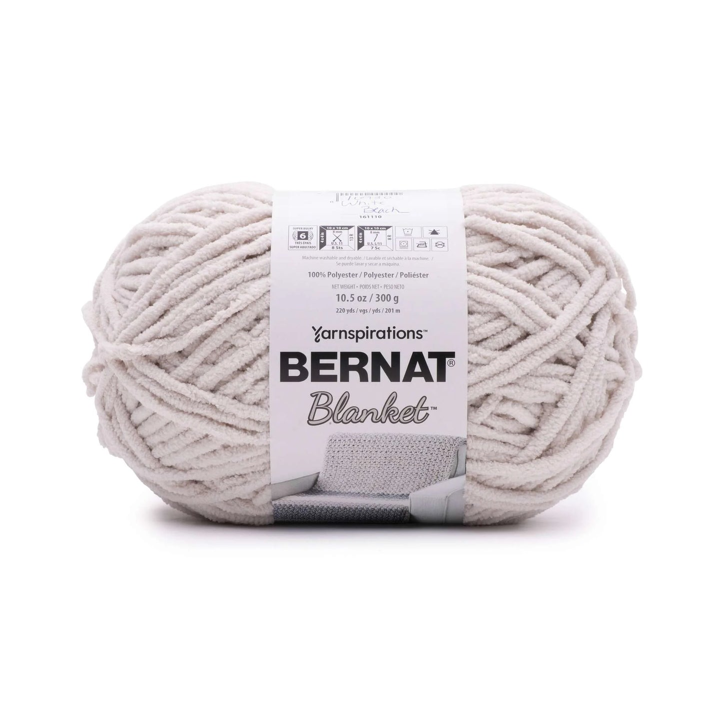 Bernat Blanket Yarn Skein - White Beach 300g