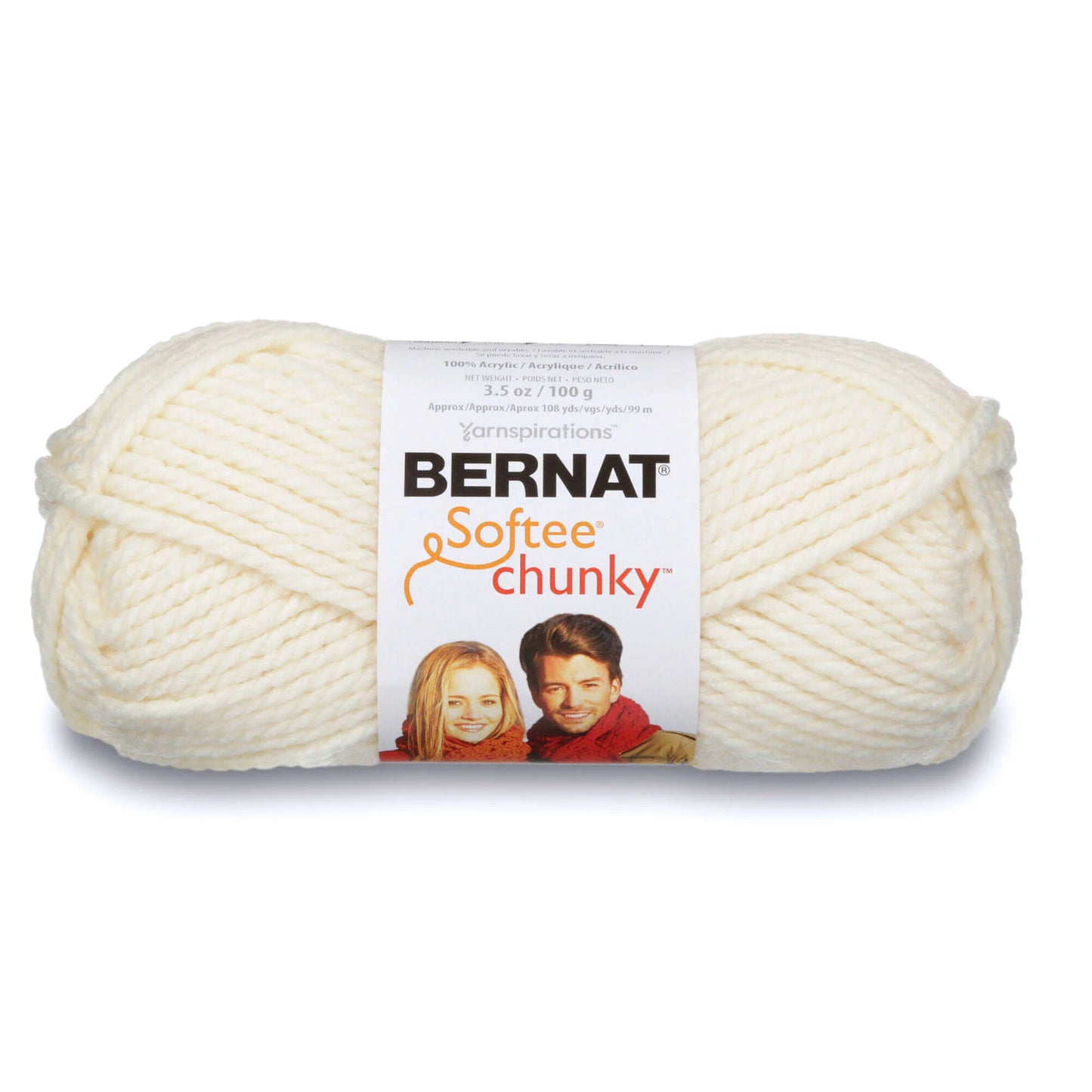 Bernat Softee Chunky Yarn - Natural
