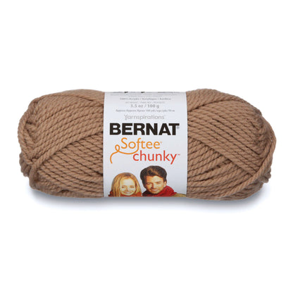 Bernat Softee Chunky Yarn - Soft Taupe
