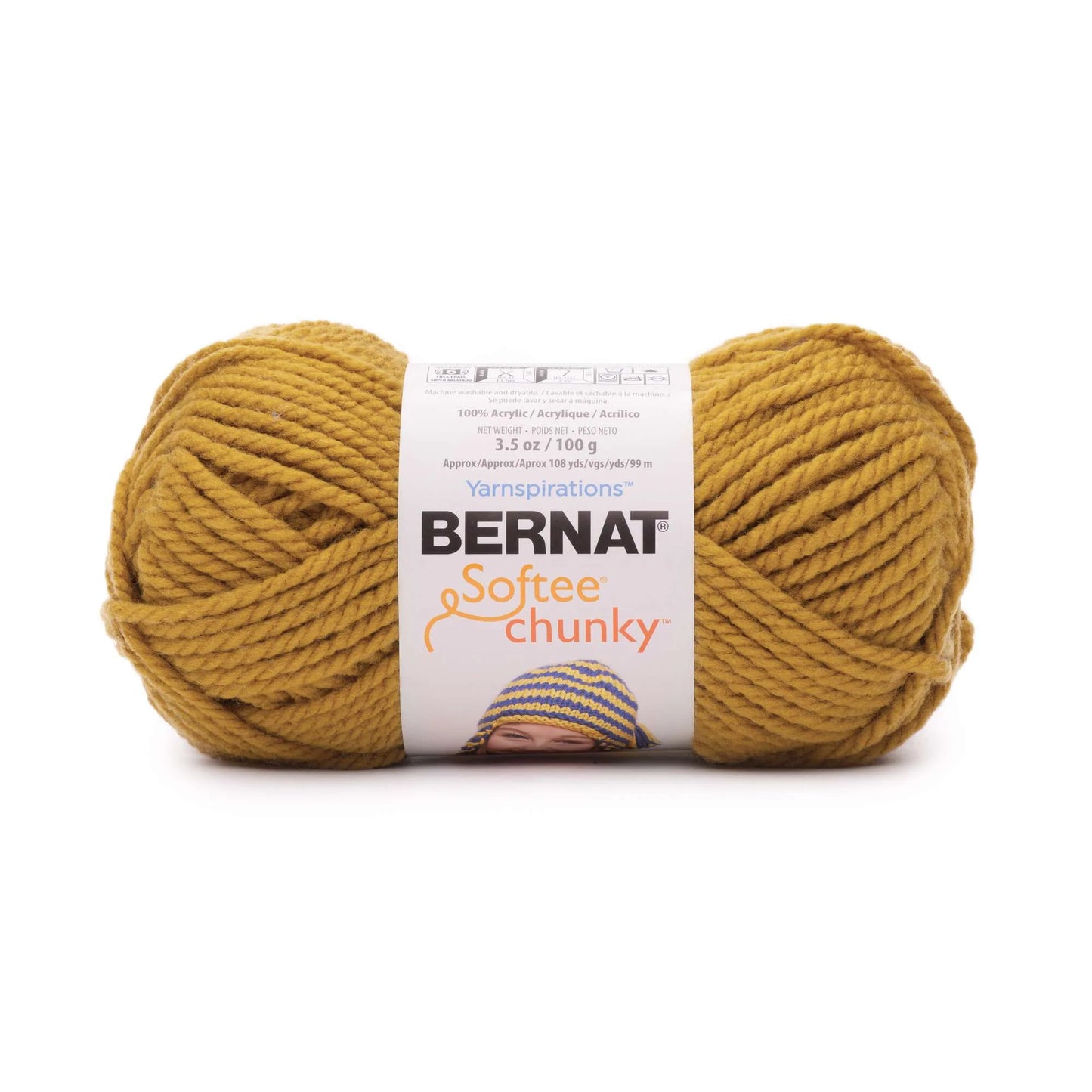 Bernat Softee Chunky Yarn - Brass